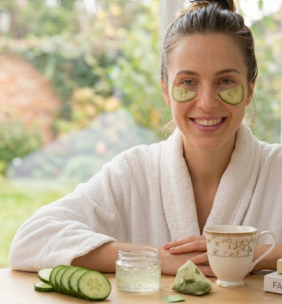 natural remedies for dark circles using cucumber and skincare routine