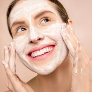 Gentle face cleansing for summer glowing skin