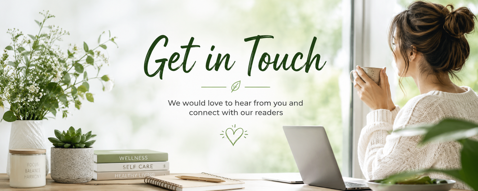 get in touch header image for healthy lifestyle blog