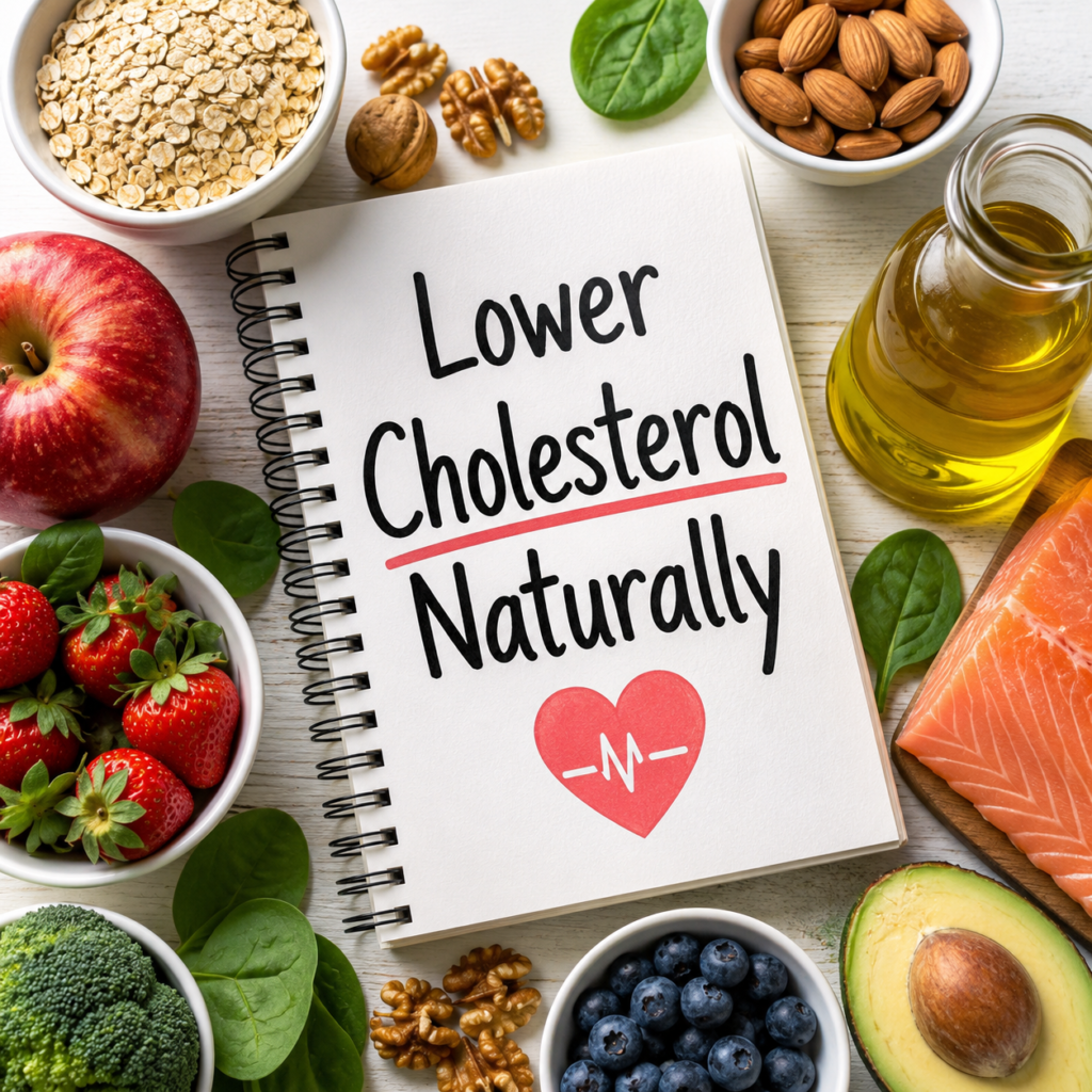 How to lower cholesterol naturally with healthy foods for heart health and weight management